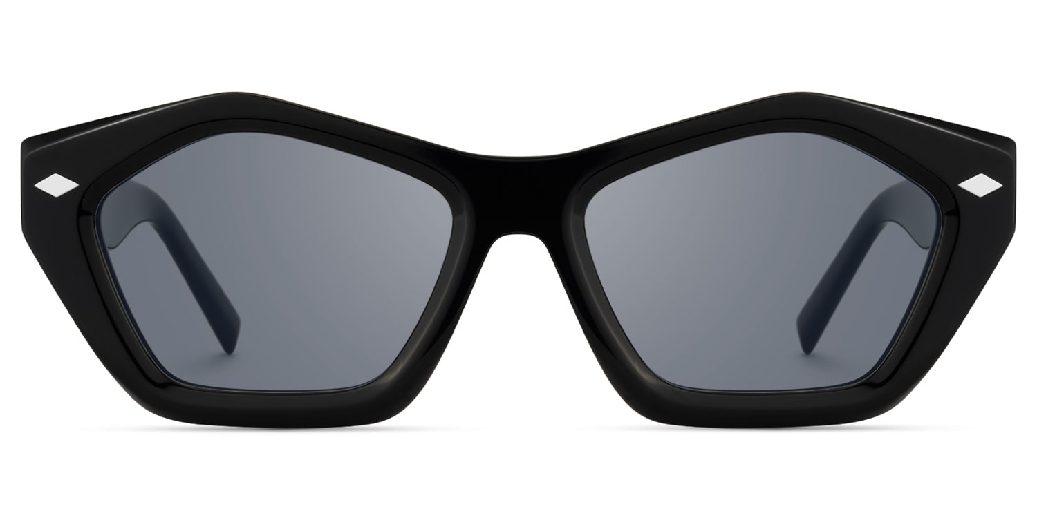 Chiclyn - Geometric Black Sunglasses - 1