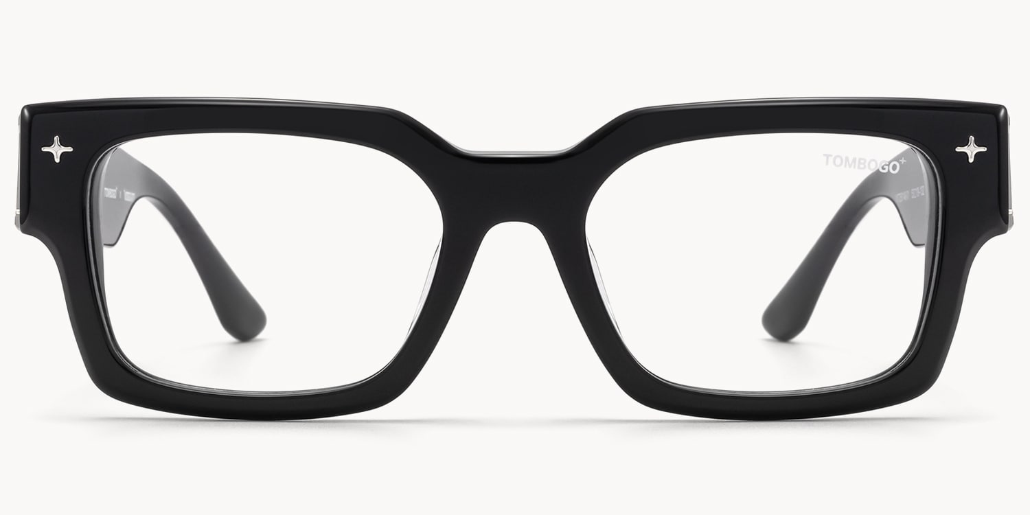 The Programmer - Rectangle Black Eyeglasses - 1