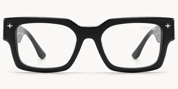 The Programmer - Rectangle Black Eyeglasses