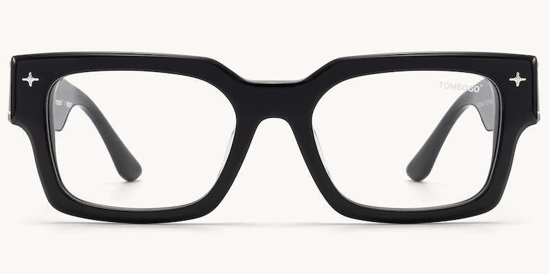 The Programmer - Rectangle Black Eyeglasses