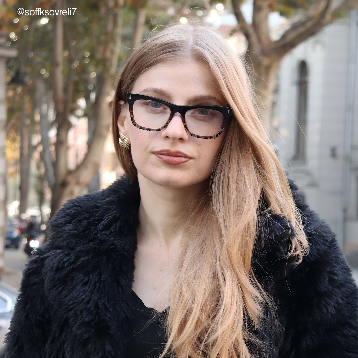 Calico - Square Two-tone Eyeglasses