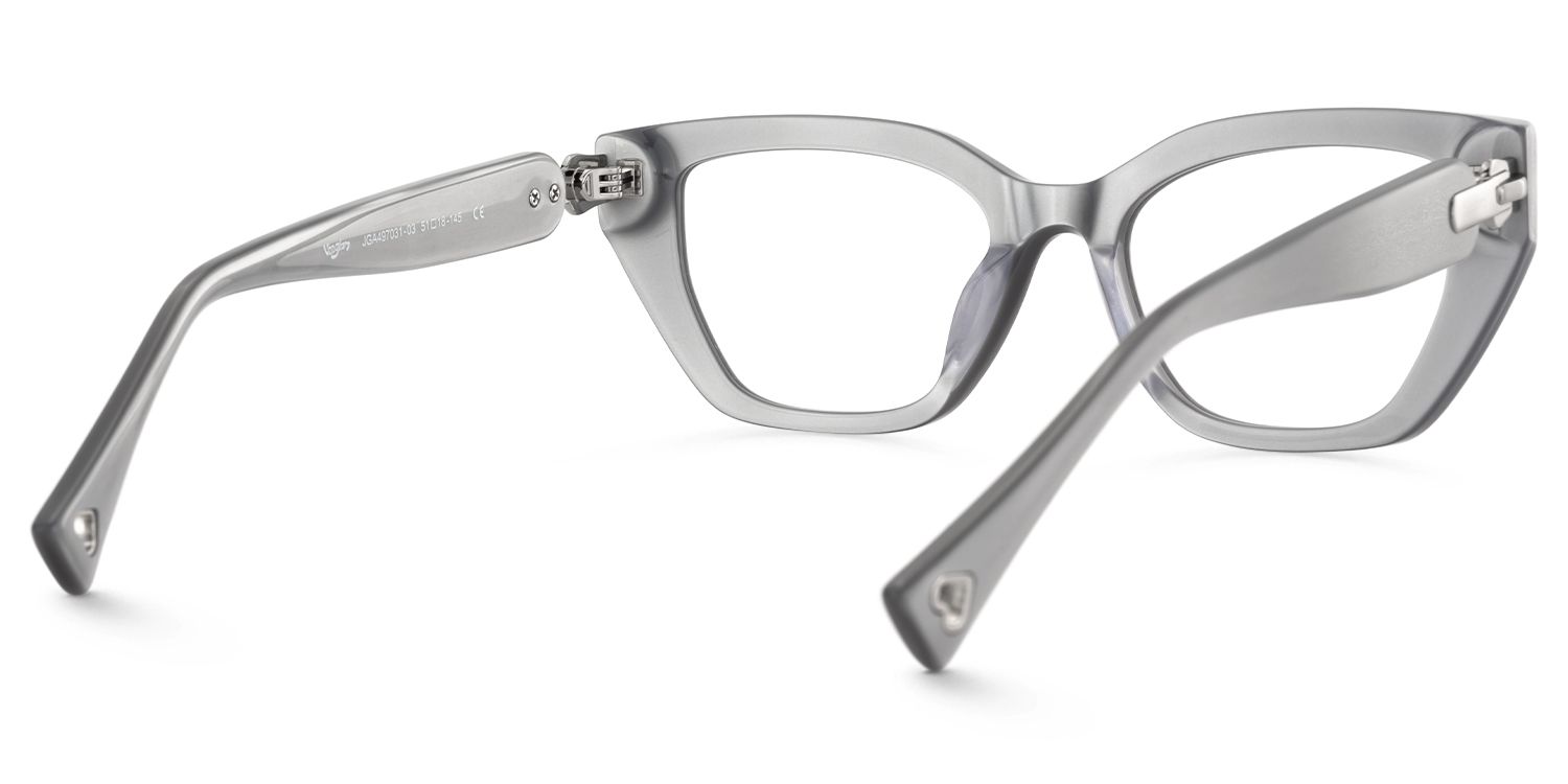 Naiara - Rectangle Grey Eyeglasses product detail 3