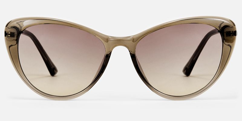 Kailano - Cat Eye Champagne Prescription Sunglasses | Vooglam