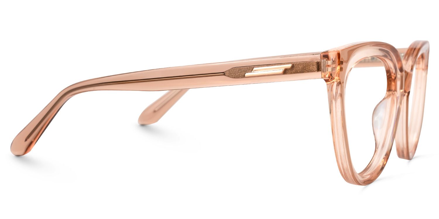 Egemen - Cat Eye Champagne Eyeglasses | Vooglam 4