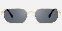 Aether - Geometric Gold Sunglasses | Vooglam Angle View