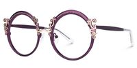 Norene Vintage Round Glasses with Elegant Filigree Design | Vooglam Front View