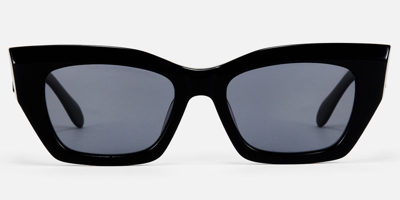 Velora - Cat Eye Black Sunglasses