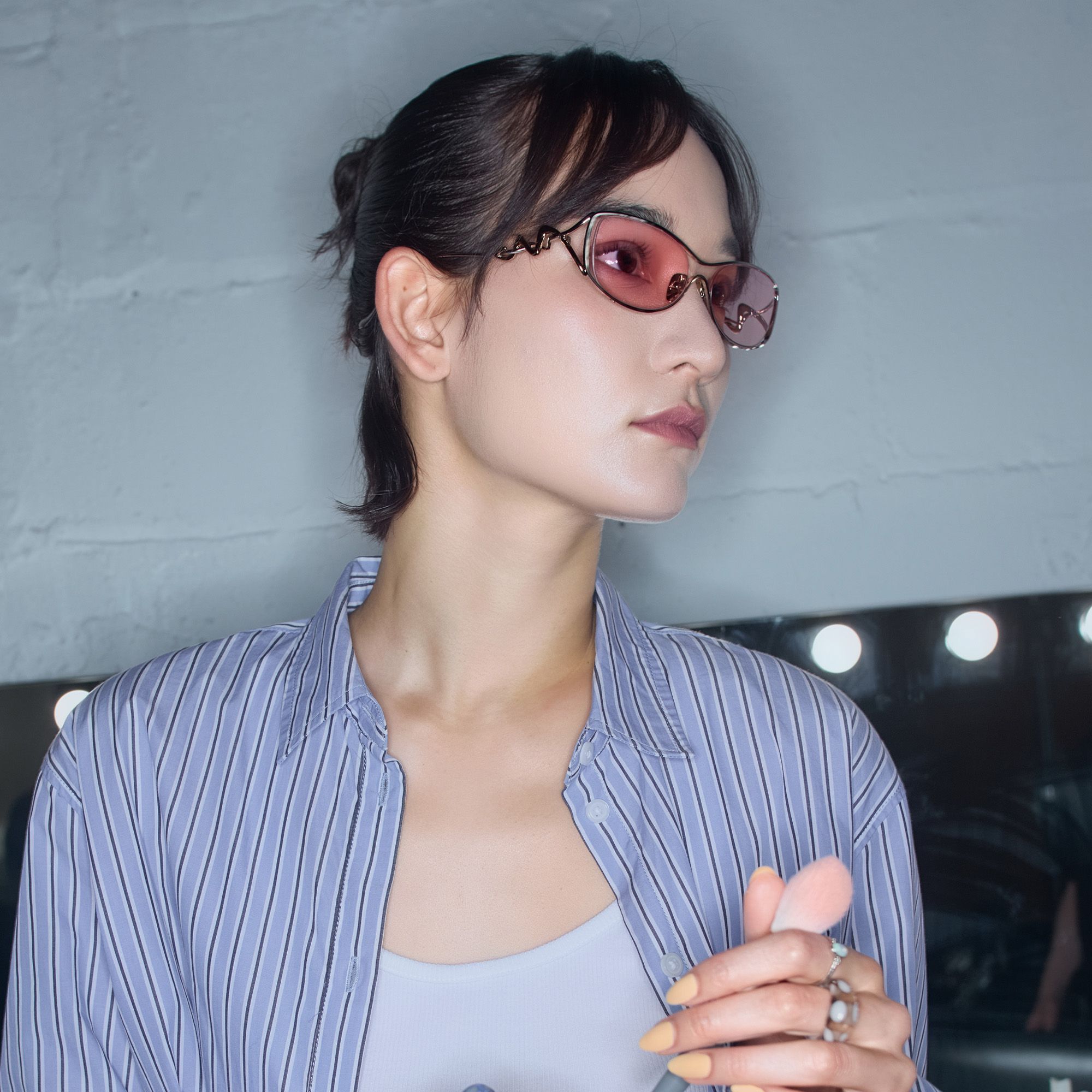 Explore the design story of Okinawa - Wave Temple & Pink Tint Hollow Shades | Vooglam