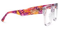 Najwa - Square Crystal Eyeglasses | Vooglam