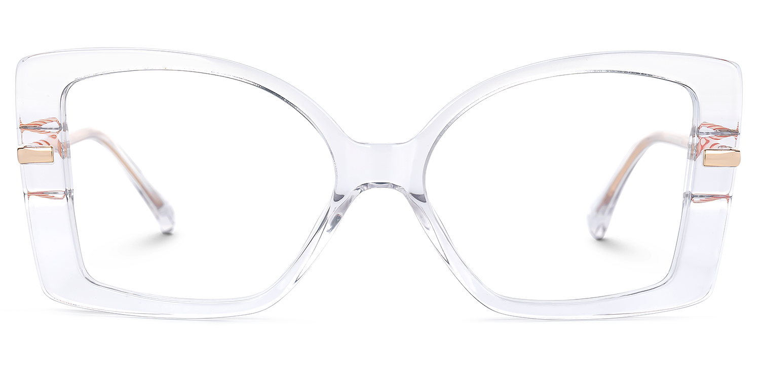 Elwilda - Butterfly Crystal Eyeglasses | Vooglam Angle View