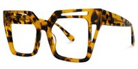 Eduarte - Square Tortoise Eyeglasses | Vooglam Front View
