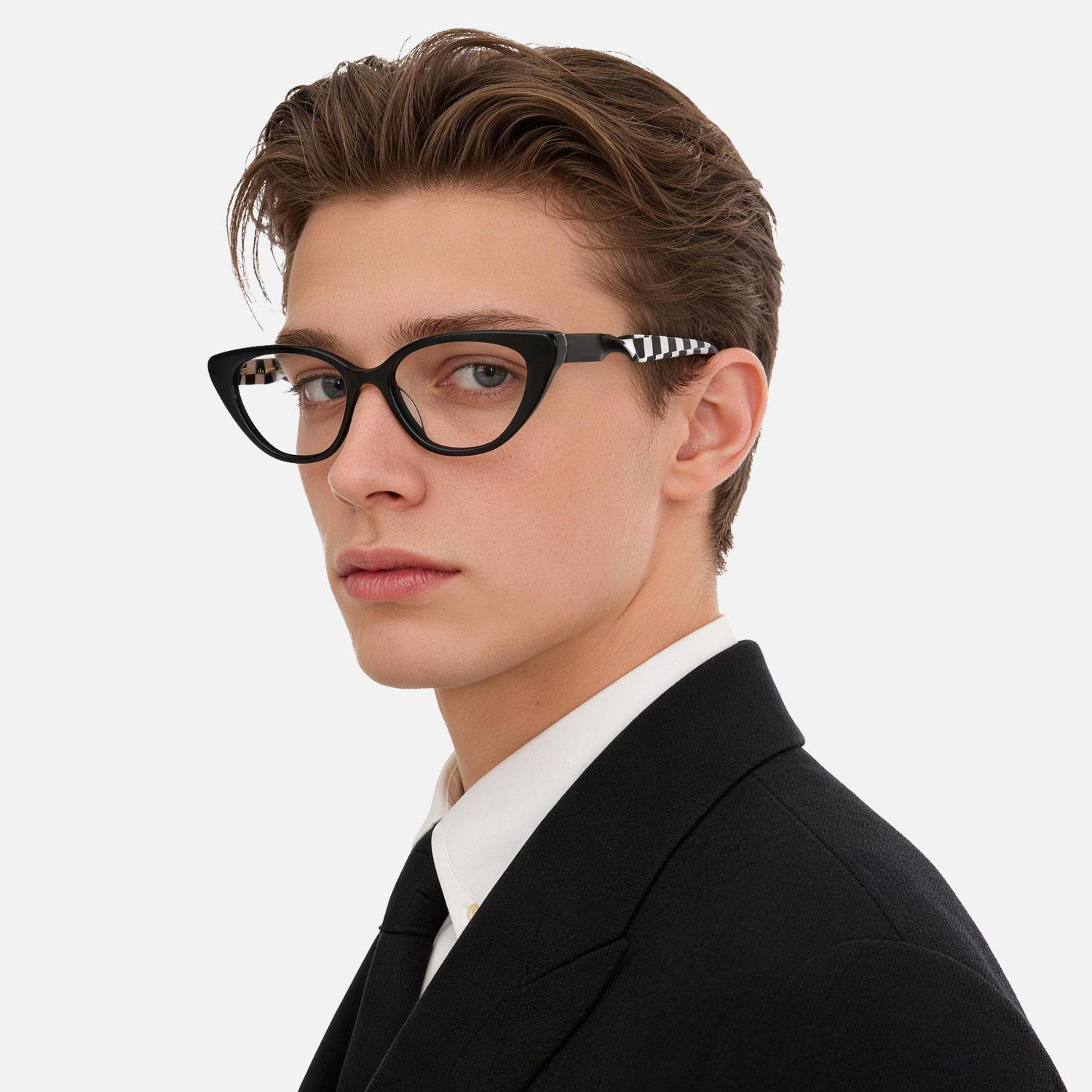 Explore the design story of Harena - Cat Eye Black Eyeglasses | Vooglam