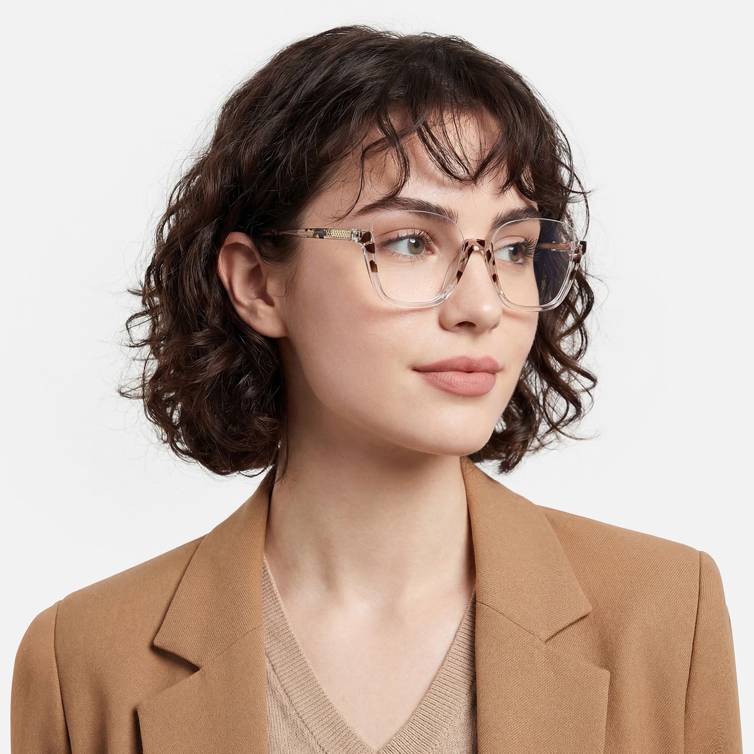 Explore the design story of Calanthe - Square Animal/Crystal Eyeglasses | Vooglam