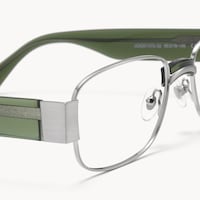 Nyame - Rectangle Silver Eyeglasses - 5