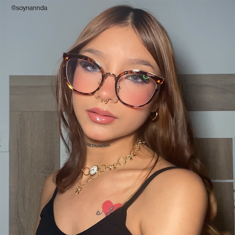 Retro - Tortoise Round Glasses