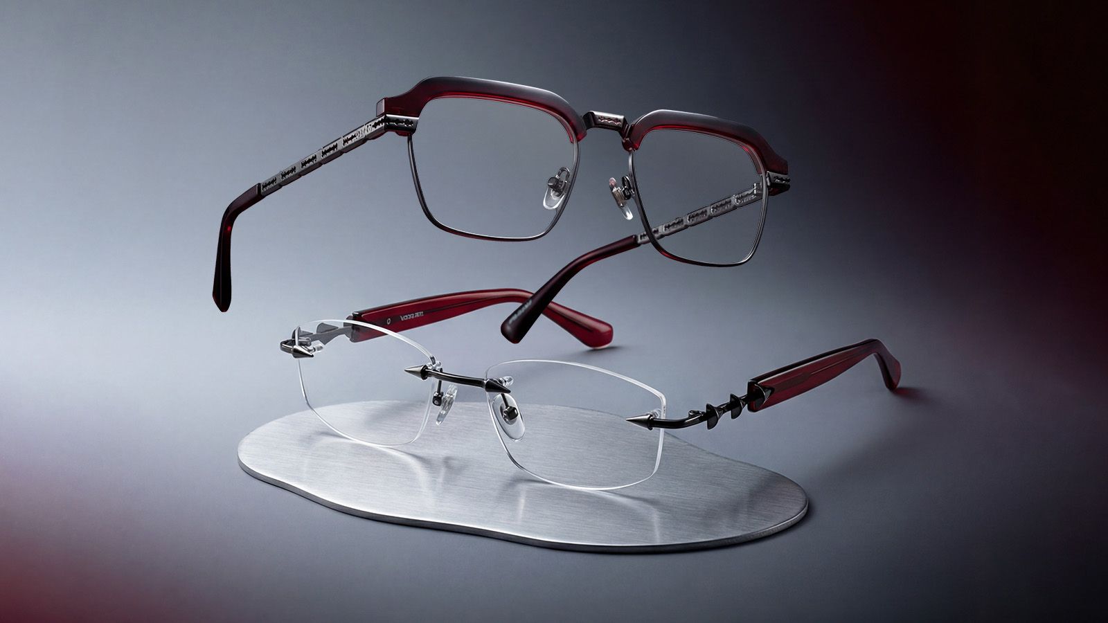 vooglam black and red glasses