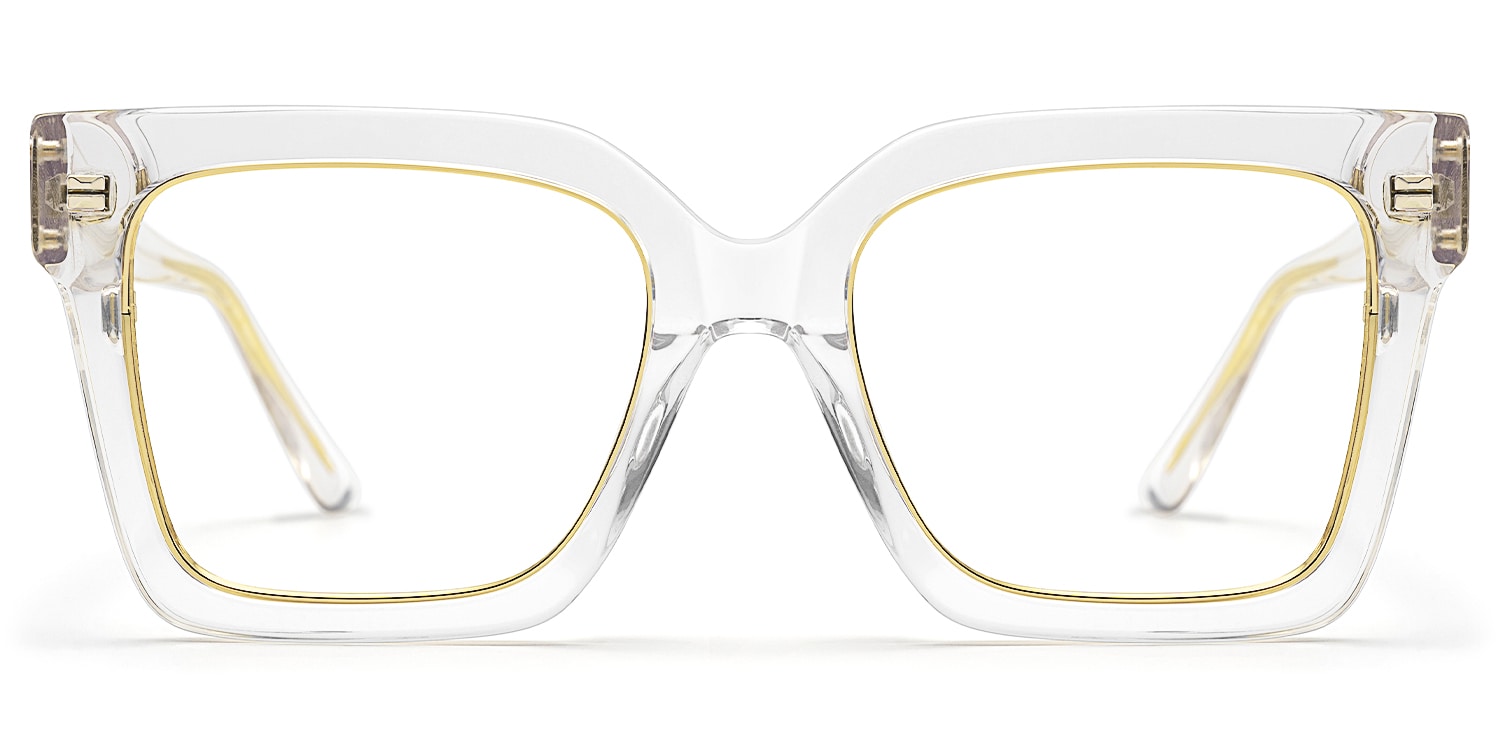 

Ibrahim - Square Crystal Eyeglasses