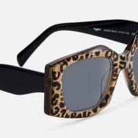 Tahlia - Geometric Tortoise Sunglasses | Vooglam Design Details