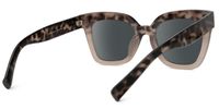 Naila - Stylish Square Tortoise Gray Sunglasses | Vooglam Side View