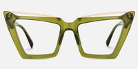 Eldad - Cat Eye Green Eyeglasses | Vooglam Angle View