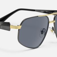 Solara - Aviator Two-tone Sunglasses | Vooglam Design Details