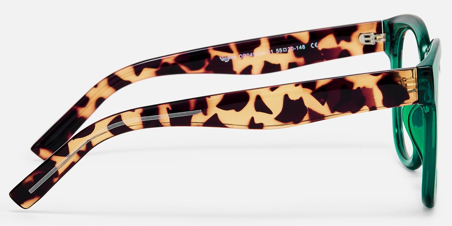 Vernetta - Square Green Eyeglasses product detail 3