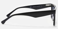 Kenty - Thick Frames Eclectic Black Sunglasses | Vooglam Side View