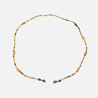Beaded Handmade Tortoise Boho Glasses Chain | Vooglam Angle View