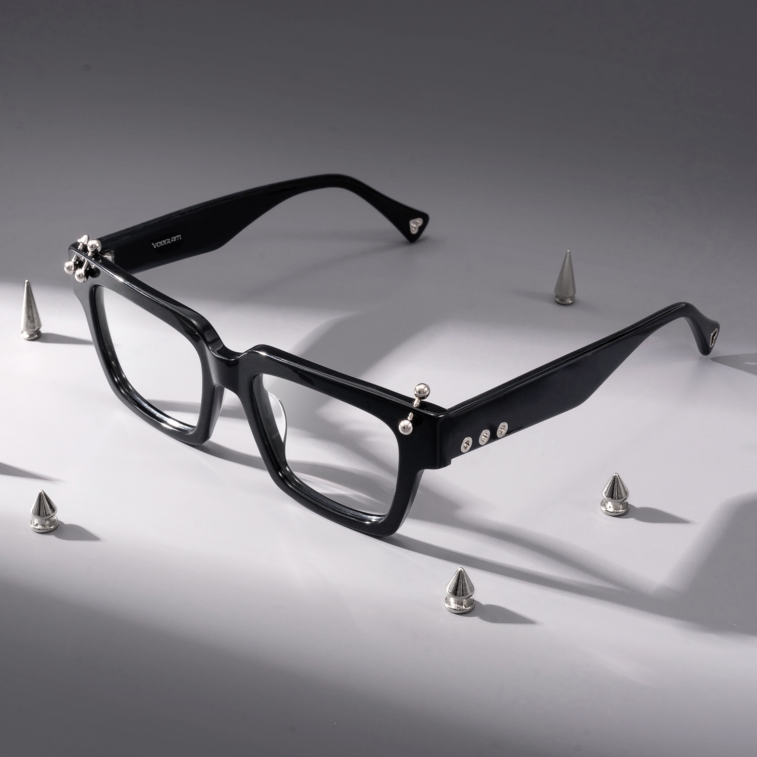PIERCE - Square Black Eyeglasses