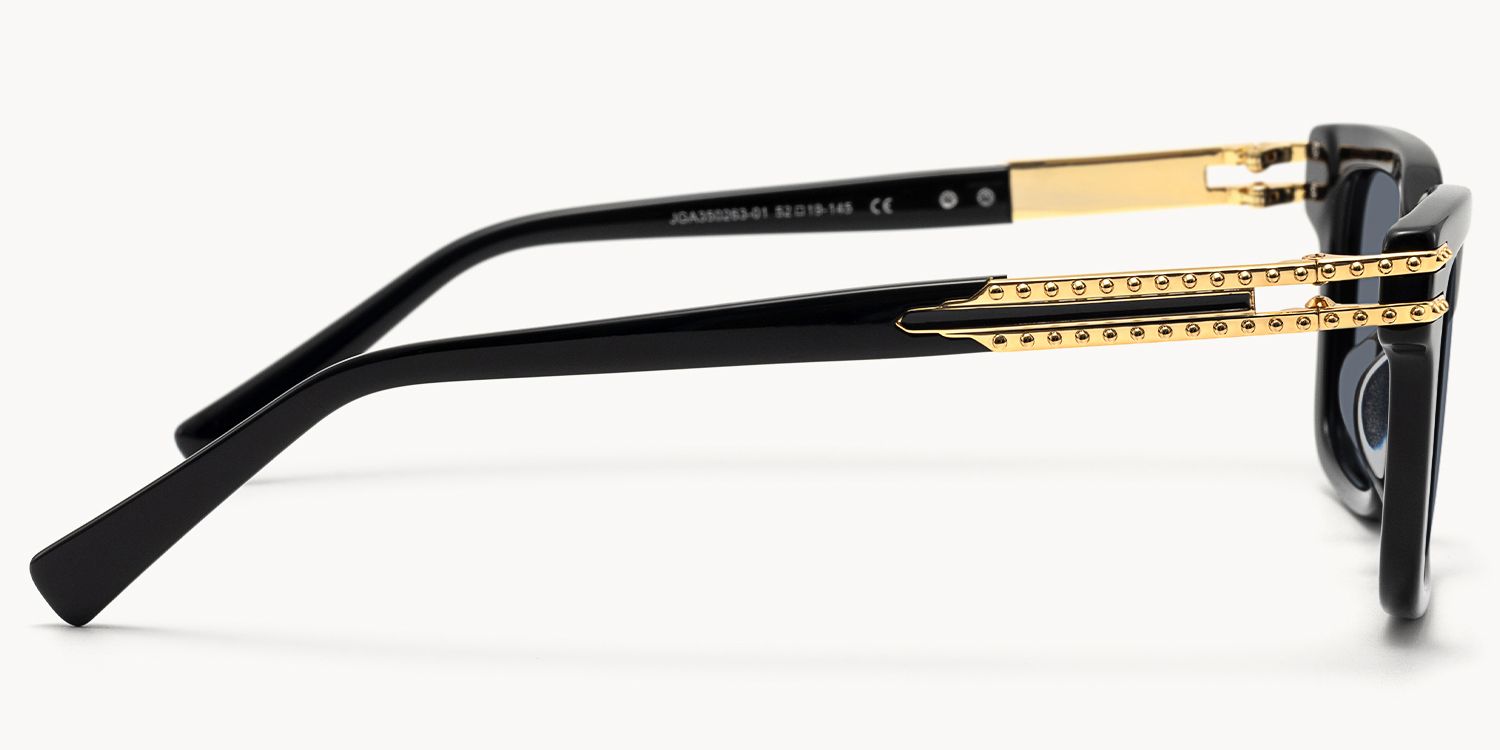 Anansi - Black Rectangle Sunglasses product detail 3