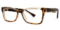 Faithanne - Rectangle Brown/Tortoise Eyeglasses - 2