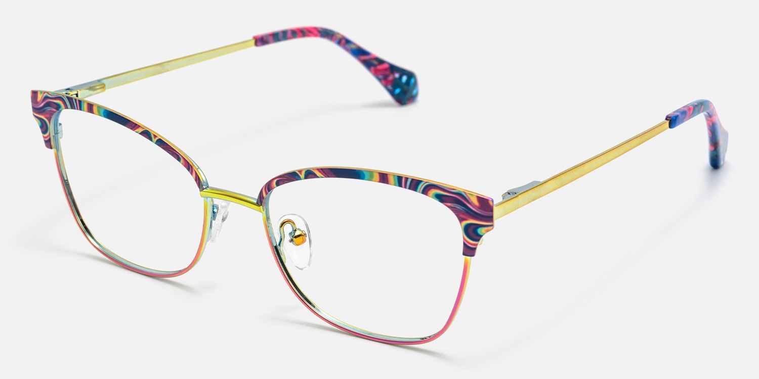 Fuzz - Artistic Butterfly Patterned Glasses | Vooglam Front View