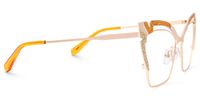 Haizlee - Cat Eye Orange Eyeglasses | Vooglam 