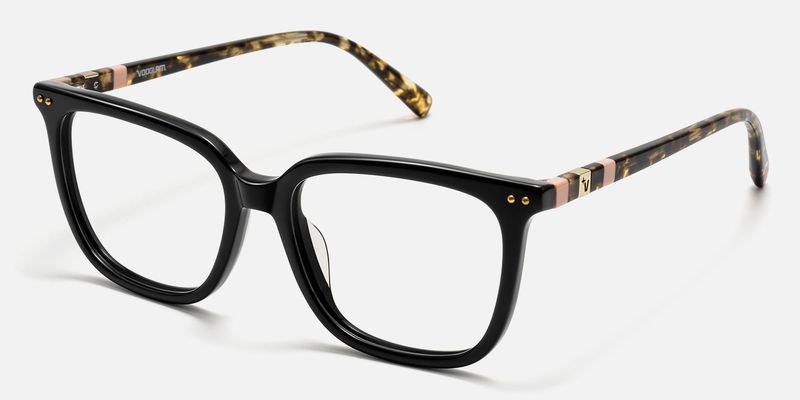 Terra - Square Black Eyeglasses