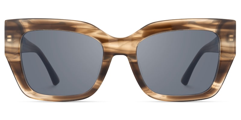 Sable - Square Brown Sunglasses