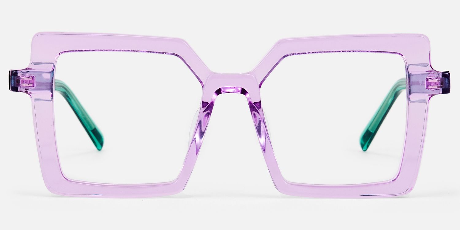 Eilis - Square Purple Eyeglasses product detail 2