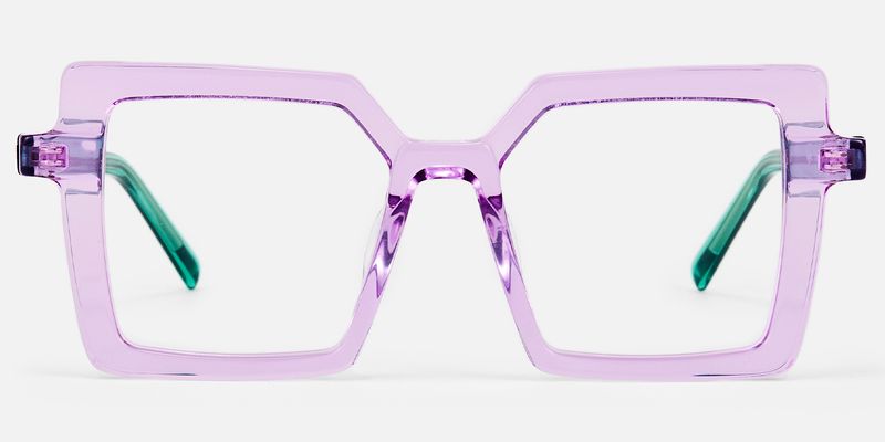 Eilis - Square Purple Eyeglasses
