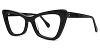 Edgerton - Cat Eye Black Eyeglasses - 2