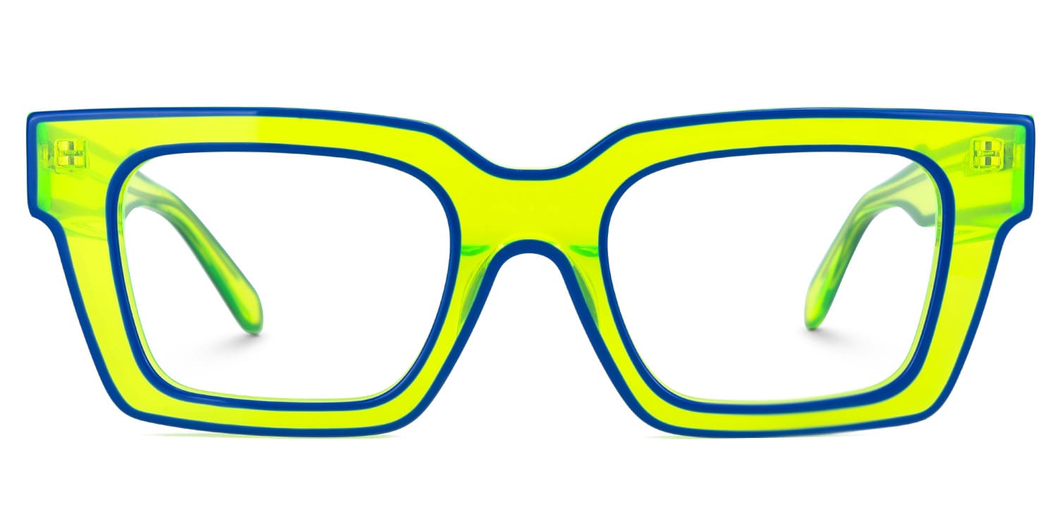 

Eliezer - Rectangle Green Eyeglasses