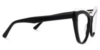 Ehren - Cat Eye White/Black Eyeglasses | Vooglam 
