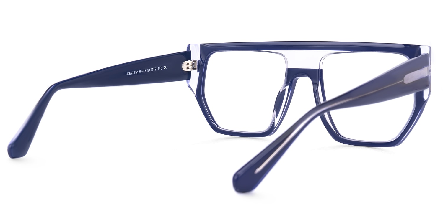 Inerney Aviator Blue Eyeglasses Vooglam