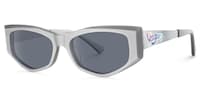 Tahiya - Geometric Grey Sunglasses - 2