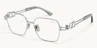 The Architect - Rectangle Silver Eyeglasses - 2