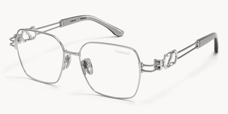 The Architect - Rectangle Silver Eyeglasses