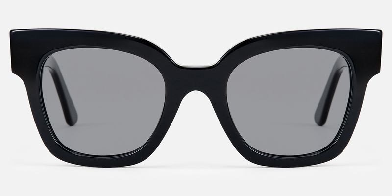 Vanguard - Square Black Sunglasses