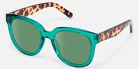 Vernetta - Square Dark/Green Sunglasses