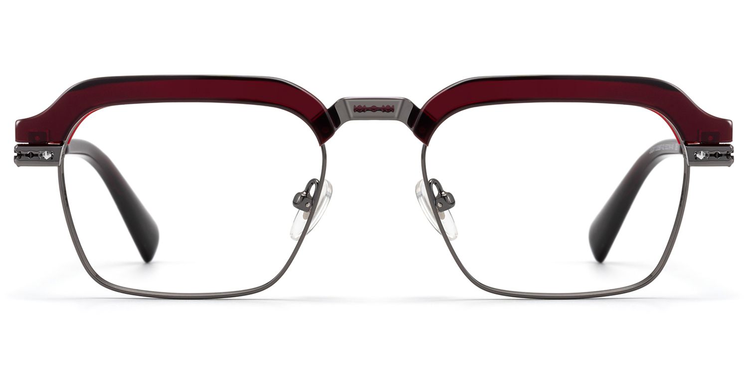 Archive - Rectangle Red Eyeglasses | Vooglam Product Details 1