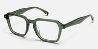 Maven - Square Green Eyeglasses | Vooglam Front View