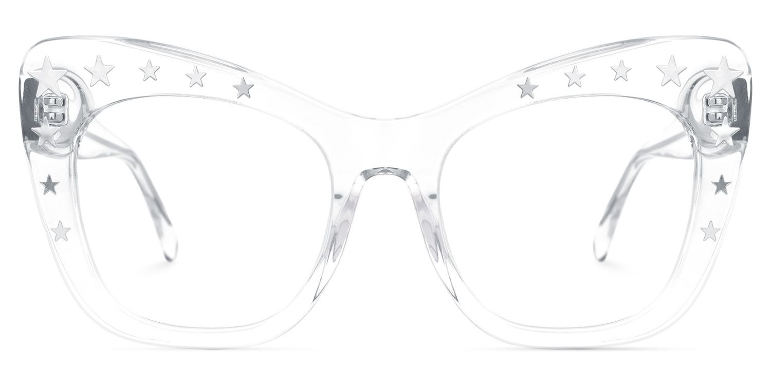 Adoracion - Butterfly Crystal Eyeglasses | Vooglam Angle View