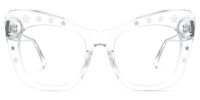 Adoracion - Butterfly Crystal Eyeglasses | Vooglam Angle View